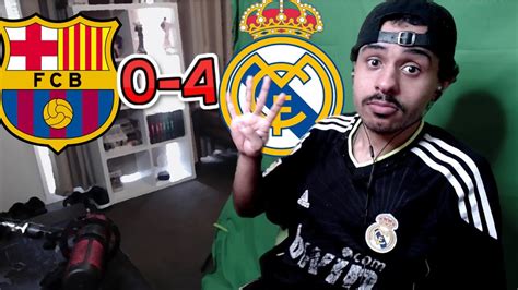 ردة فعل مدريدي على أهداف مباراة برشلونة وريال مدريد 0 4 Youtube