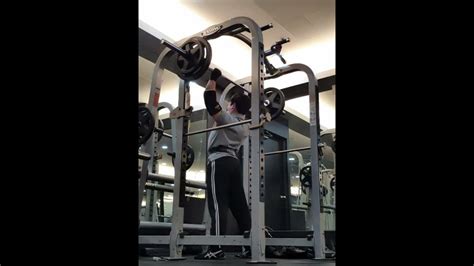 Overhead Press Ohp 90kg 3reps 오버헤드프레스 90kg 3회 Youtube