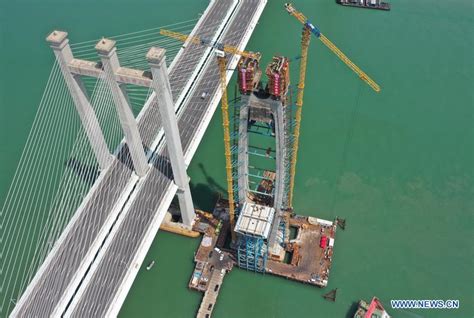 Main Structure Of South Main Tower Of Quanzhou Bay Cross Sea Bridge