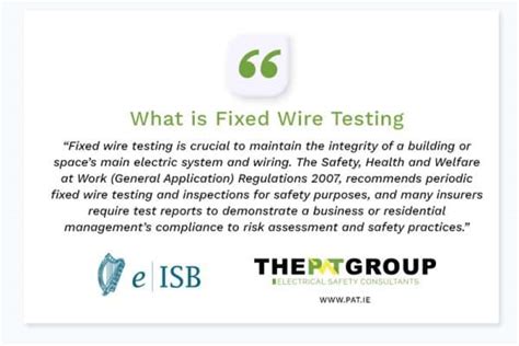 Fixed Wiring Test Services Pat Testing Fixed Wire Testing