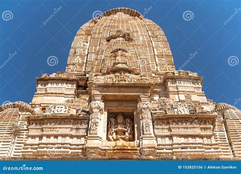 The Small Hindu Temple in India Stock Photo - Image of exterior ...