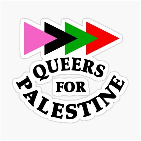 "Queers For Palestine Sticker" Sticker for Sale by FrewinMason | Redbubble