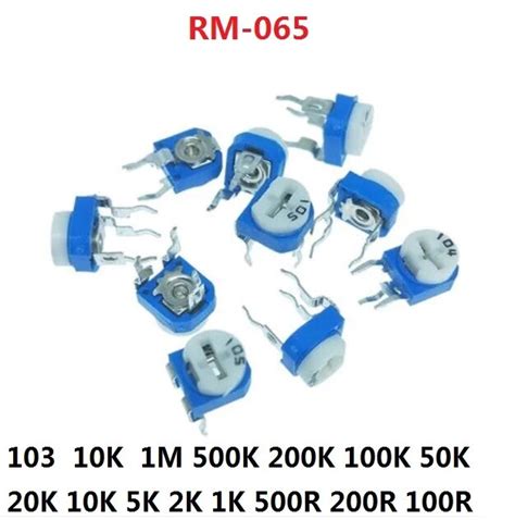 20pcs RM065 Trimpot Trimmer Potentiom Variable Resistor RM 065 103 10K