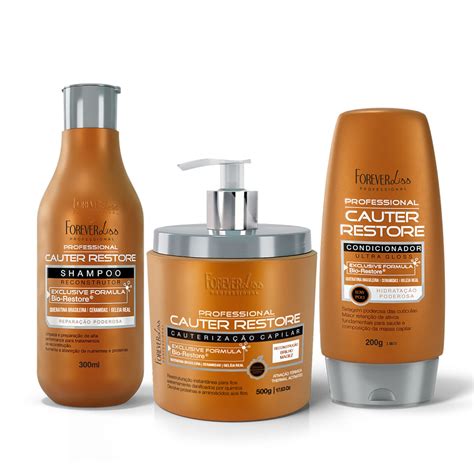 Kit Cauterização Capilar Cauter Restore Forever Liss