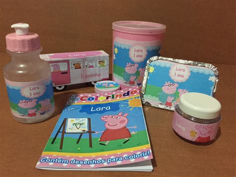 Kit Festa Personalizado Peppa Pig No Elo Mimos Da Thu Cabe