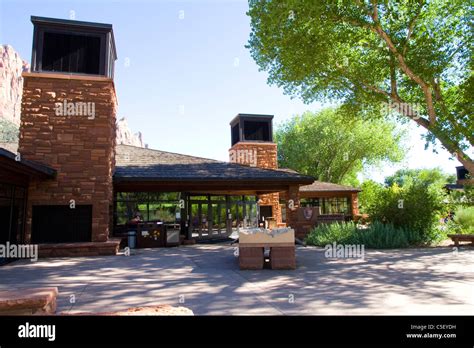 Zion Canyon Visitor Center, Zion National Park, UT Stock Photo - Alamy