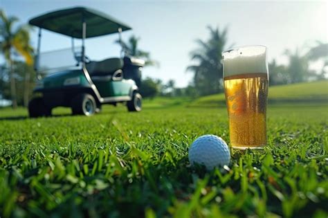 Premium Photo Happy Birthday To Golfer Enjoy Golf Beer And Celebration