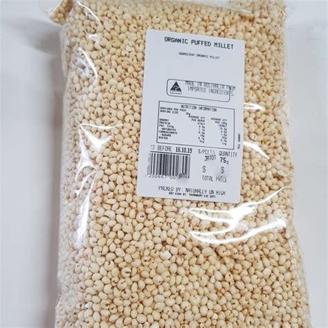 Organic Puffed Millet G Naturally On High