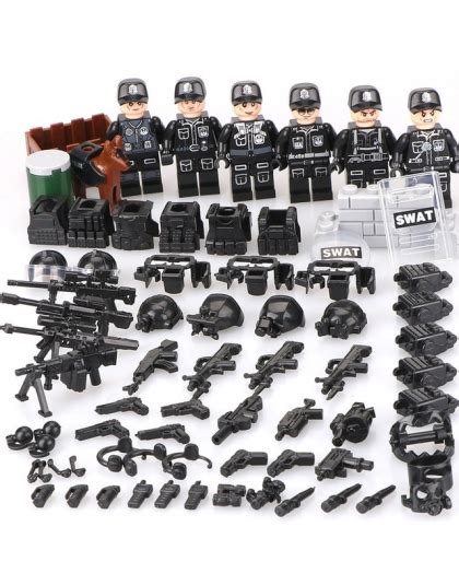 Gorąca Sprzedaż SWAT Figurki Wojskowe Mini Figurki City Super Policja