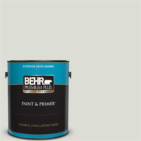 BEHR PREMIUM PLUS 1 Gal BWC 29 Silver Feather Satin Enamel Exterior