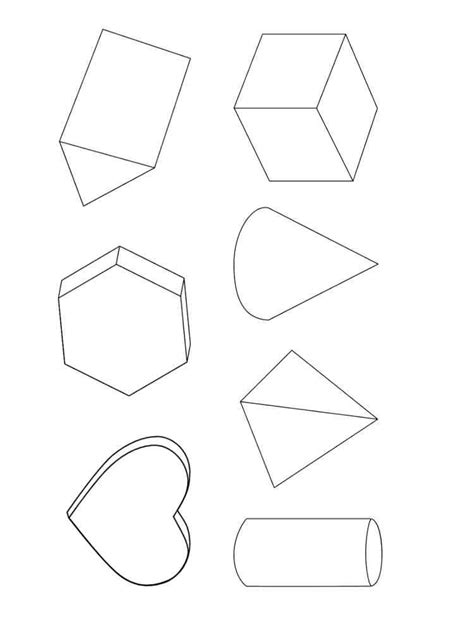 Geometrische Formen Ausmalbilder Kostenlose Malvorlagen