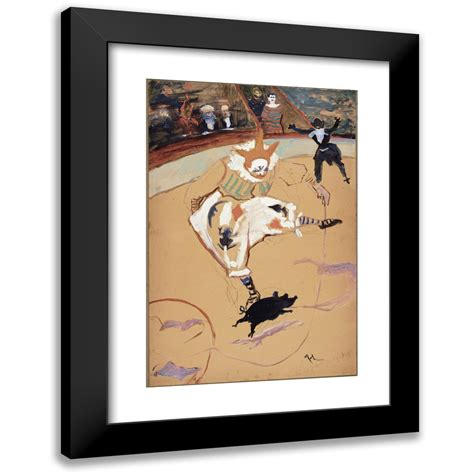 Henri De Toulouse Lautrec X Black Modern Framed Museum Art Print