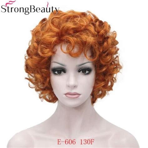 Strongbeauty Short Curly Wigs Synthetic Hair Full Capless Women Wigs Ebay