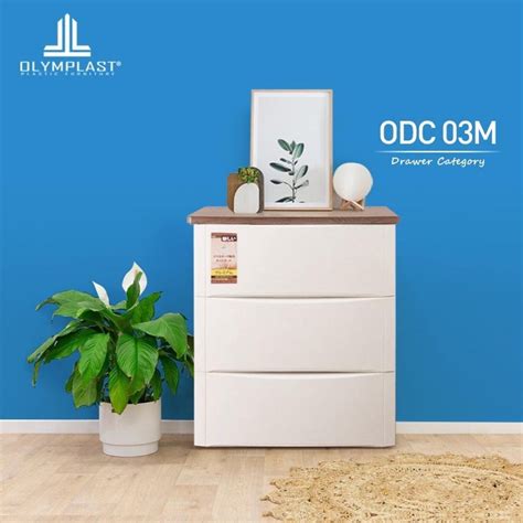 Jual CARGO Olymplast ODC 03 M Lemari Laci Drawer Cabinet Susun 3