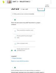 Sophia Project Mgmt Milestone Unit Milestone Pdf Unit