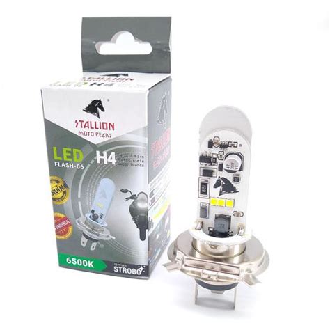 Lampada Moto H4 Super Led 6500k Efeito Xenon CB CG CBX XRE Stallion