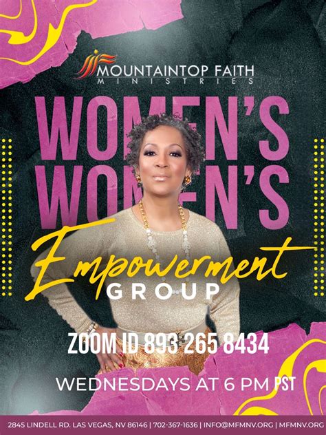 Womens Empowerment Group Mountaintop Faith Ministries