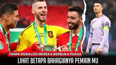 Peringatan Tsunami Trofi Lihat Betapa Bahagianya Pemain Manchester