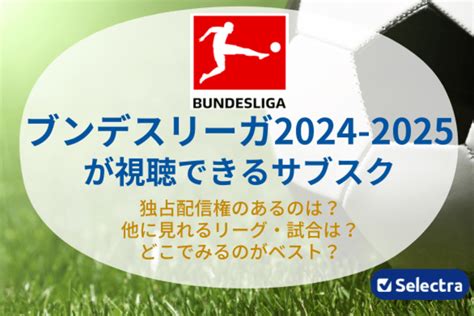 ブンデスリーガ2024 2025はどこでみれる？無料視聴する方法、安く見る方法はある？