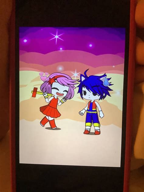 Sonic And Amy Rose In Gacha Club Fandom