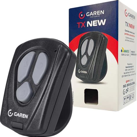 Controle Para Portão Garen - Controle Remoto Garen TX New 433MHz 3 Canais para Motor de Portão ...