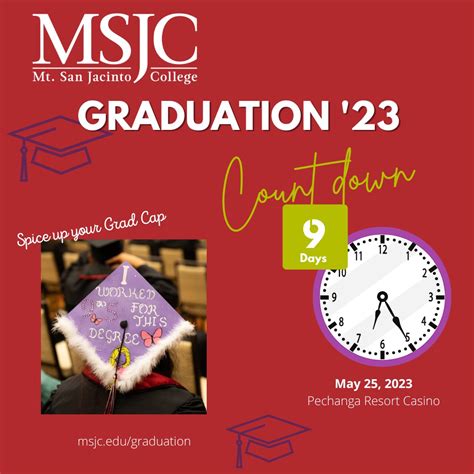 Msjc On Twitter Days Until Graduation Spice Up Your Grad Cap It