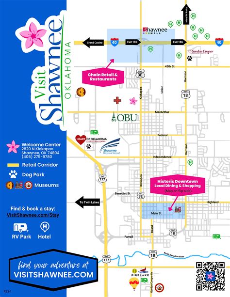 Map of Shawnee, Oklahoma