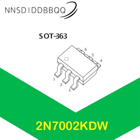 20PCS Lot 2N7002KDW 72K MOSFET Transistor SC 88 SOT 363 N Channel 60V