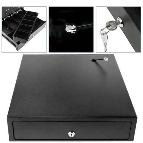 Cash Drawer Automatic Black With Rj11 For Pos Printer Cash Register