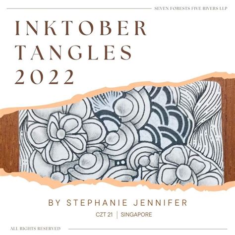 Inktober Tangles 2022 Official List Inktober Tangled Zentangle Tutorial