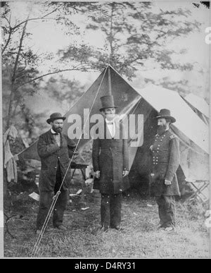 Allan Pinkerton U S President Lincoln And Major General John A