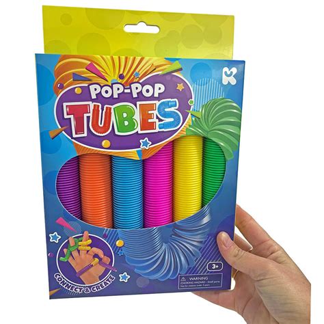 Pop Pop Tubes 6 Pack Your Go To Toy For Playtime