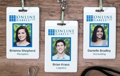 Create Custom Employee Badgeshid Cards With Cards Custom Labels