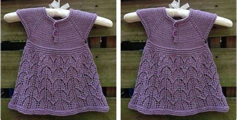 Paulina Knitted Baby Dress [FREE Knitting Pattern]