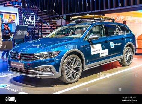 Frankfurt Germany Sept Blue Volkswagen Vw Passat B Alltrack