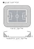 Tactiele Tekeningen Voetbalstadion