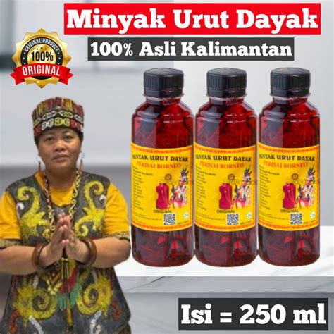 Jual Minyak Urut Dayak Asli Kalimantan Ml Shopee Indonesia