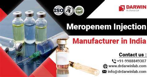 1 ISO Certified Meropenem Injection Manufacturers Company In India