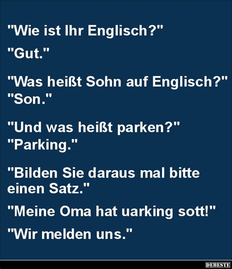 Wie Ist Ihr Englisch Gut Was Hei T Debeste De