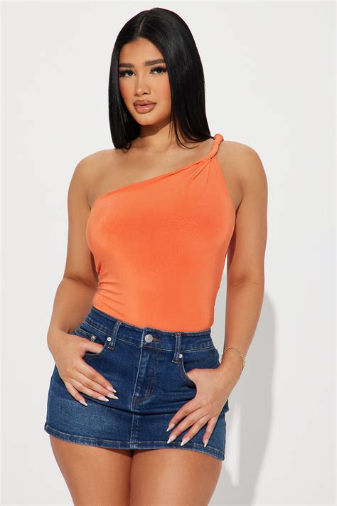 Double Life Bodysuit Orange Fashion Nova Bodysuits Fashion Nova