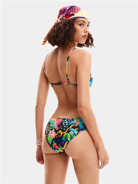 Desigual Bikini Partea De Jos Jungle 24SWMK11 Colorat Modivo Ro