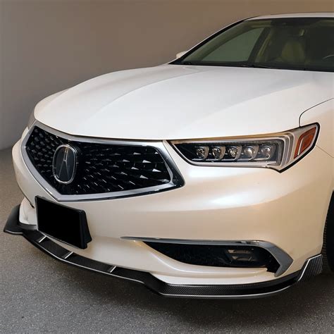 Buy For 2018 2020 Acura Tlx Stp Style Carbon Fiber Front Bumper