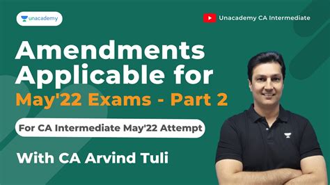 Amendments Applicable For May Exams Ca Intermediate Part