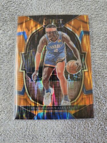 Panini Select Concourse Orange Shock Prizm Shai Gilgeous