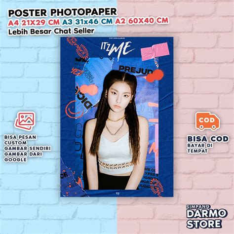 Jual Poster Itzy All Member Semua Anggota Yeji Lia Ryujin Chaeryeong