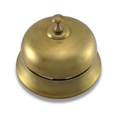 Oversized Brass Finish Aluminum Desk Bell Office Desk Call Bells Tanga