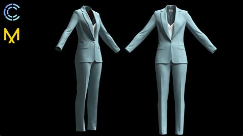 Women Business Suit 3d Model Cgtrader