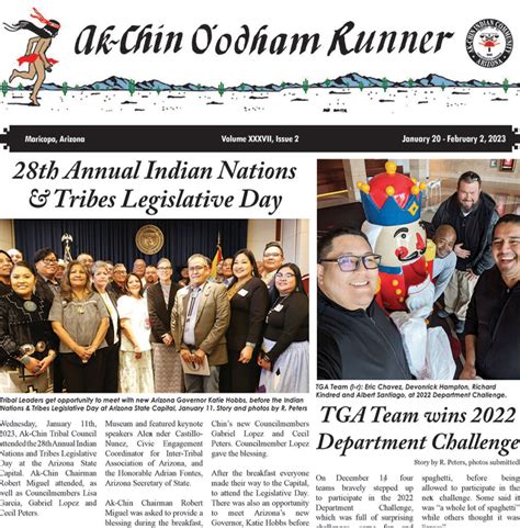 Volume Xxxvii Issue Official Website Of The Ak Chin Indian Community