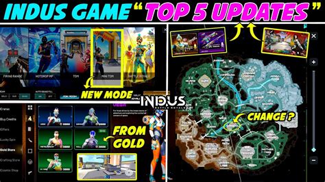 Top 5 New Updates In Indus Battle Royale Indus Game New Update