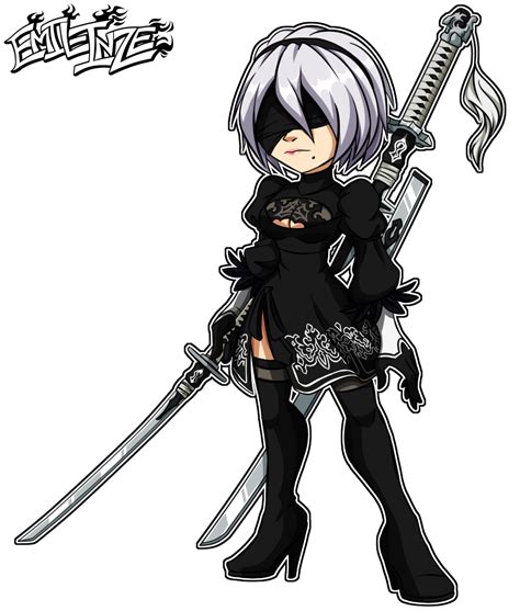 2b Nier Automata By Emil Inze On Deviantart